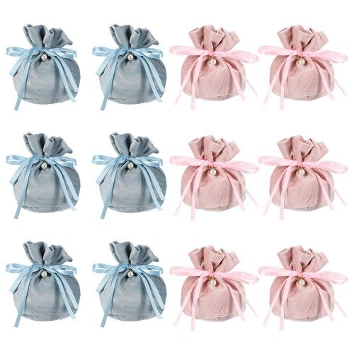Flannel drawstring gift bag - flannel, 6