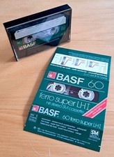 BASF FERRO SUPER LHI 60 VINTAGE USED CASSETTE TAPE CLEAN CARD & LABELS