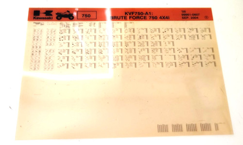 Kawasaki microfiche 99961 0607 - kawasaki,