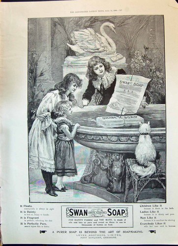 Old 1900 swan soap - swan, lever