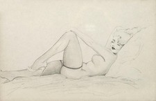 Marilyn monroe reclining nude - marilyn, monroe,