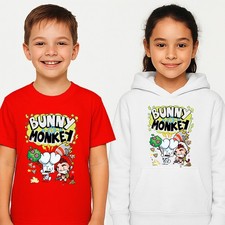Bunny Vs Monkey Kids T Shirt