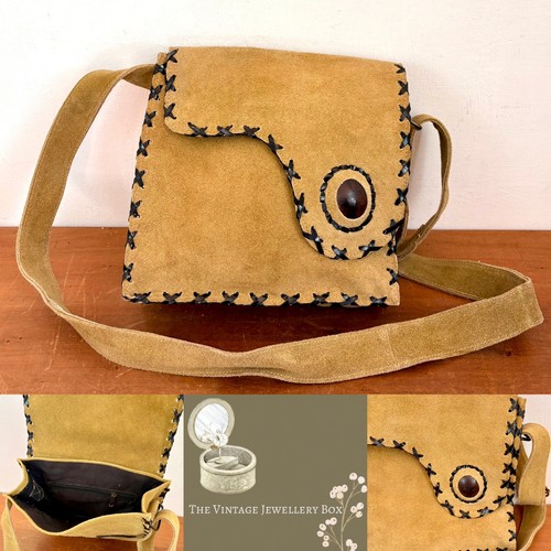 Vintage handmade real suede - handmade,