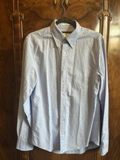 Mens Gant Perfect Oxford Fitted Shirt Size Medium, Light Blue, Never Worn