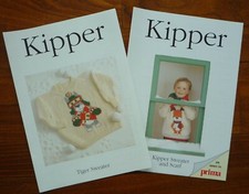 KIPPER THE DOG & TIGER KIDS SWEATER KNITTING PATTERNS