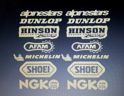 Motocross vinyl stickers