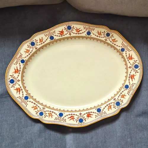 Large vintage oval serving - large,