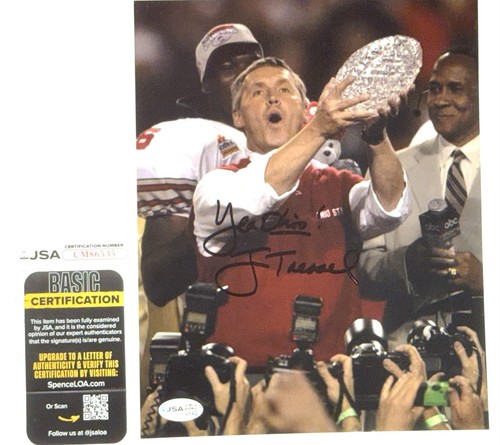 Jim tressel jsa hand signed - jim,