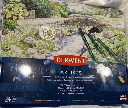 Derwent artist pencils tin - artist,