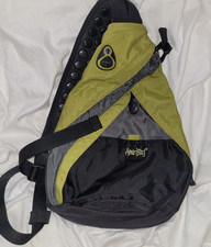 AmeriBag Healthy Back Crossbody Bag Tote  Green/Black 14" Mini