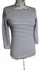 Joules Black/White Breton