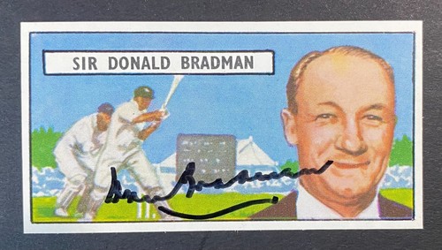 Signed sir don - don, bradman