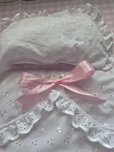 Hand made embroidery anglaise