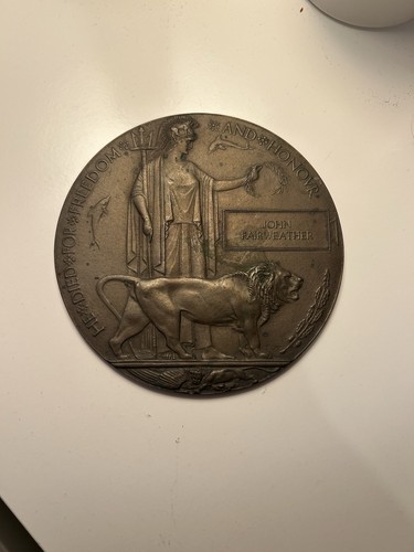 British ww1 death penny - ww1,