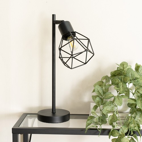 Metal table lamp - table, geometric