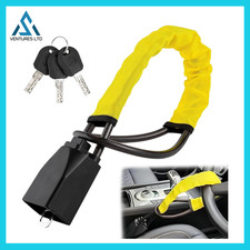 Steering Wheel Lock Anti-Theft Car Security Device Heavy Duty Seat Belt Lock