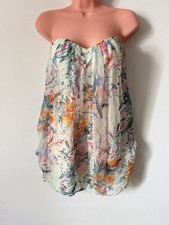 Jarlo Strapless Floral Chiffon