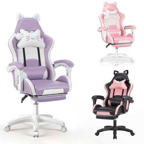 Gaming chair with cat ears - with,