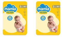 X2  MAMIA Baby Nappies  Size