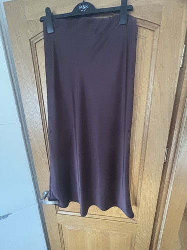 Zara satin midi - satin, burgundy