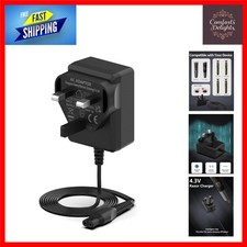 Compact 4.3V Charger for Philips Shavers - Multi-Circuit Protection & Durability