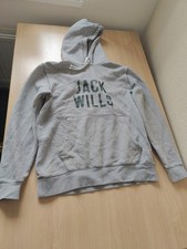 Jack Wills Men's Grey Hoodie Size M