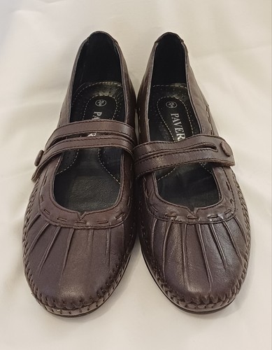 Pavers womens brown leather - womens,