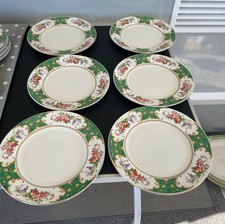 Vintage Bridgwood 9" Plates x 6