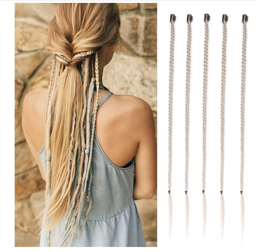 Clip hair extension braids - clip,