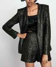 Zara Gold Sequin Blazer