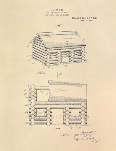 Lincoln logs toy - logs, lloyd
