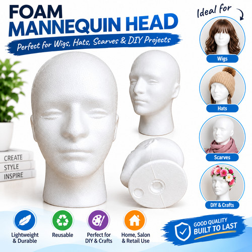 Men foam head polystyrene - men’s,