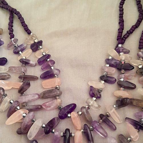 Layered beaded statement - m&s,