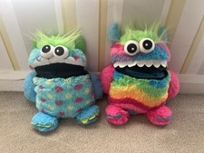 Worry Monster Soft Plush, zipped mouth X 2