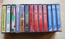 COMMODORE 64 GAMES - C64 Cassette Bundle - 13 different games