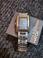 Ben Sherman Diamond Set Rectangular Gents Stainless Steel Bracelet Watch R741.