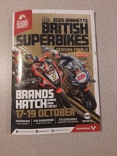17-19 October 2025 British Superbikes Brands Hatch Programme-Unmarked