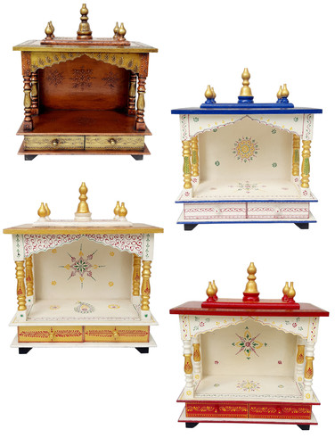 Wooden temple 18x9x22inch - temple,