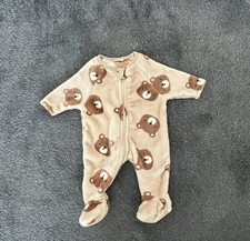 Fluffy Bear Bays Sleepsuit |