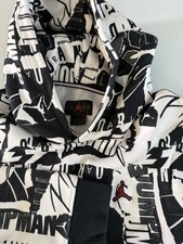 Nike Men's Air Jordan Essentials Allover Print Fleece Hoodie DA9814-100 Size 3XL