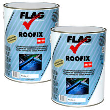 Roofix 20/10 Roof & Gutter Repair, 2 x 5 Litre Black,Grey,White,Solar Reflective