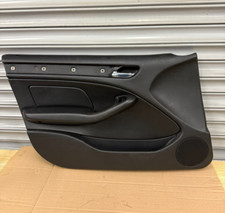 BMW E46 330D M SPORT TOURING PASSENGER FRONT DOOR CARD TRIM PANEL BLACK-SALOON