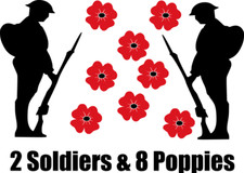 Remembrance Soldiers & Poppies