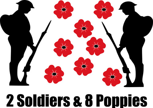 Remembrance soldiers poppies - soldiers, &