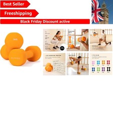 Versatile Neoprene Dumbbells Set 1-10kg with Anti-Roll Design & Exercise Poster