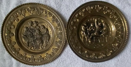 Pair vintage embossed - pair,