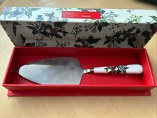 Portmeirion Porcelain Handles Cake Slice Cake Server -The Holly and Ivy Pattern