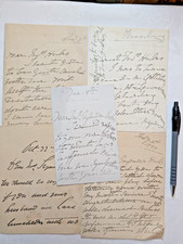 Lady Marie Effie Bancroft, Actress & Theatre Manager, 5 Signed Letters 1899