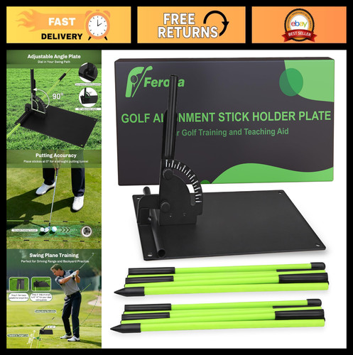 Golf alignment stick holder - alignment,