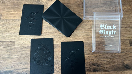 Black magic playing cards - magic,